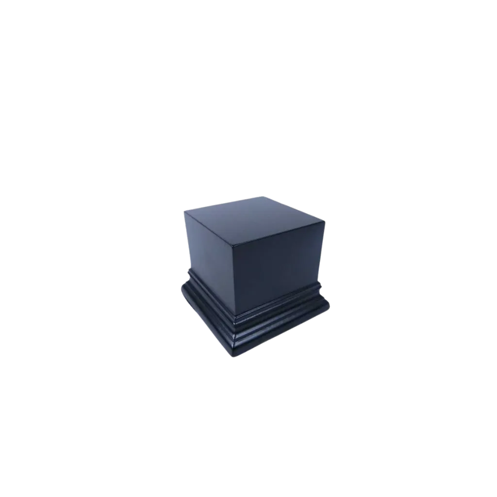 Quadratischer Ausstellungssockel 6x6 cm - Schwarz-Greenstuff World-Radaddel