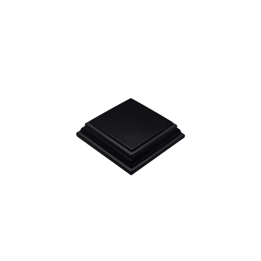 Quadratischer Ausstellungssockel 4x4 cm - Schwarz-Greenstuff World-Radaddel