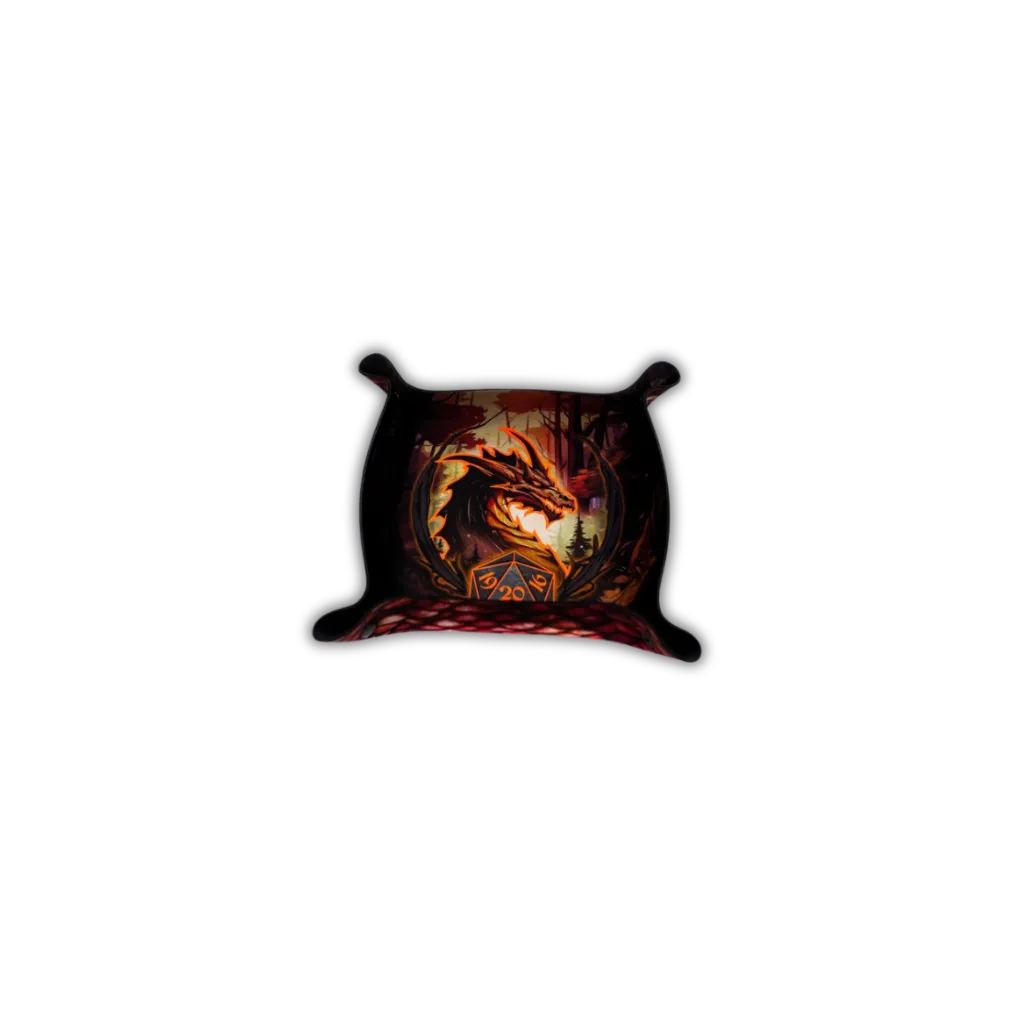 Premium Dice Tray Red Dragon-Playmats.eu-Radaddel