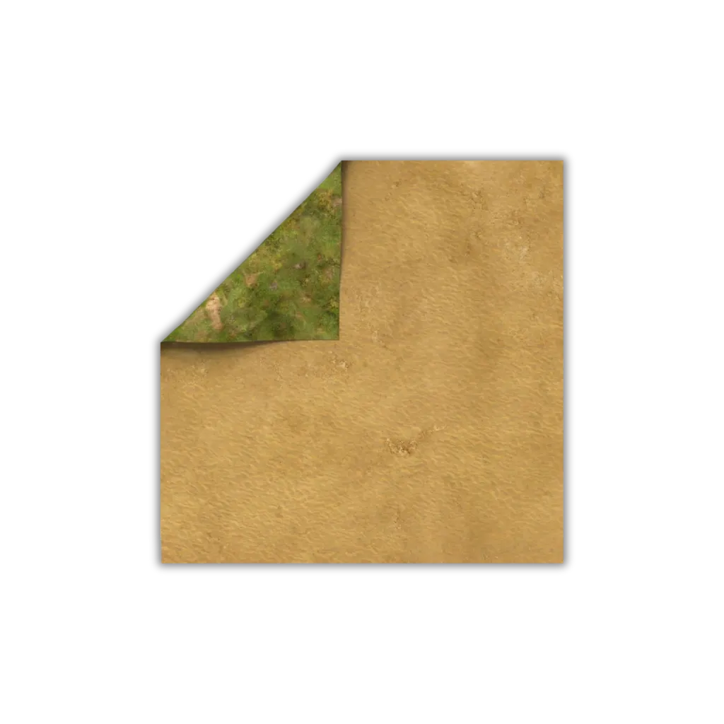 Neoprene Mat 2-sided Sandy Desert 36x36''-Playmats.eu-Radaddel