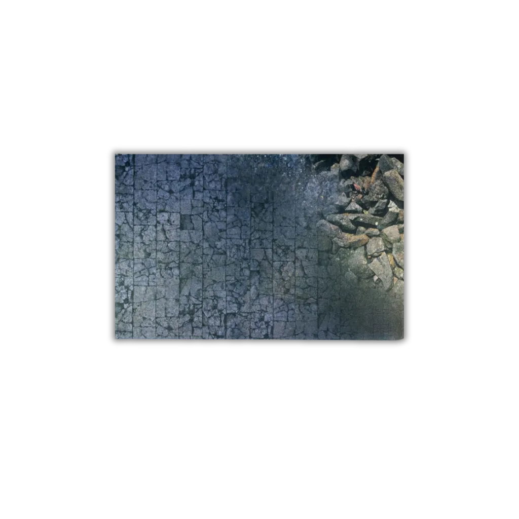 Neoprene Mat 2-sided Ruined City 36x36''-Playmats.eu-Radaddel