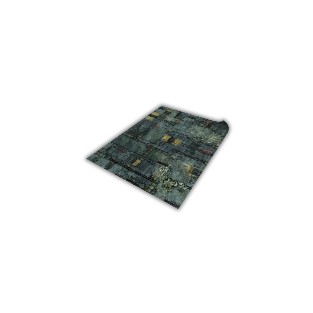 Neoprene Mat 2-sided Fallen City 44x60''-Playmats.eu-Radaddel