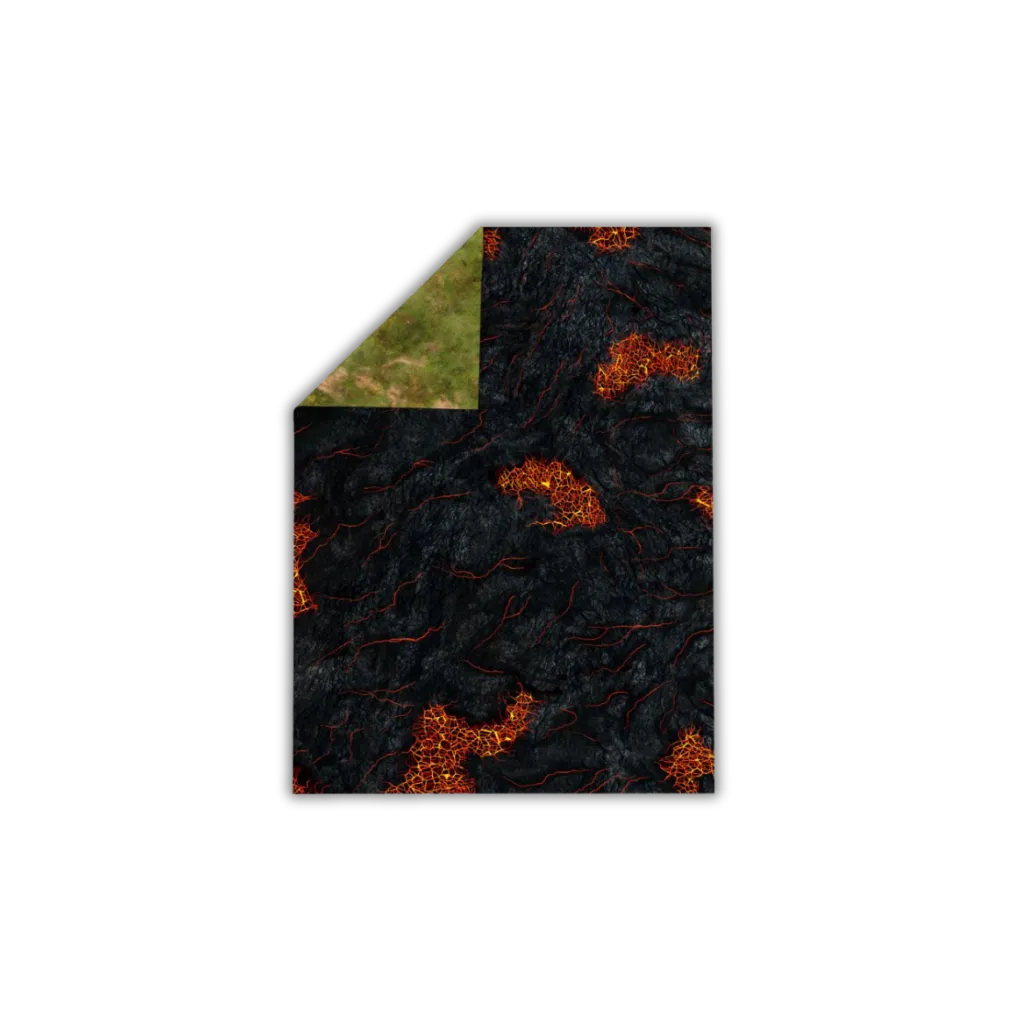 Neoprene Mat 2-sided Lava Fields 44x60''-Playmats.eu-Radaddel