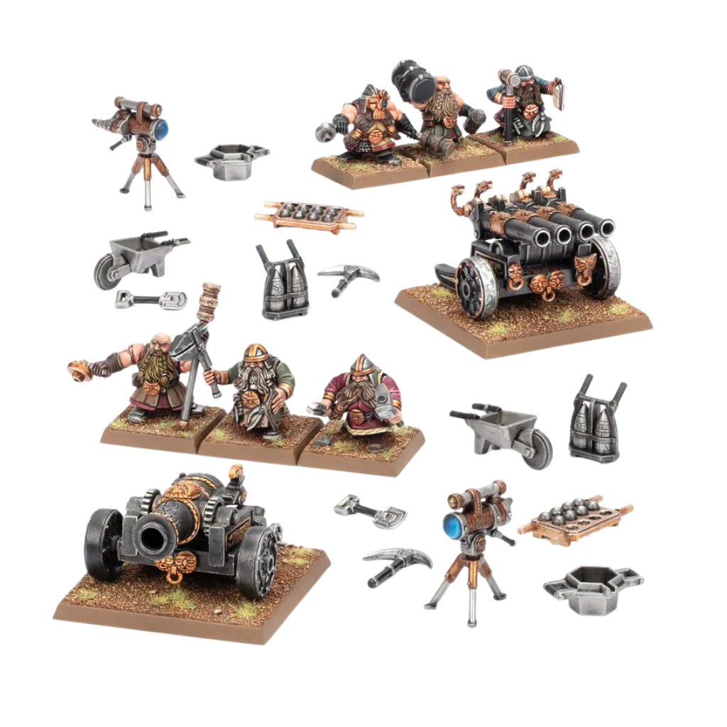 Mountain Holds: Dwarf Cannon & Organ Gun-Games Workshop-Radaddel