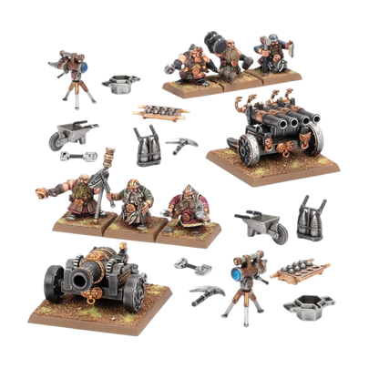 Mountain Holds: Dwarf Cannon & Organ Gun-Games Workshop-Radaddel