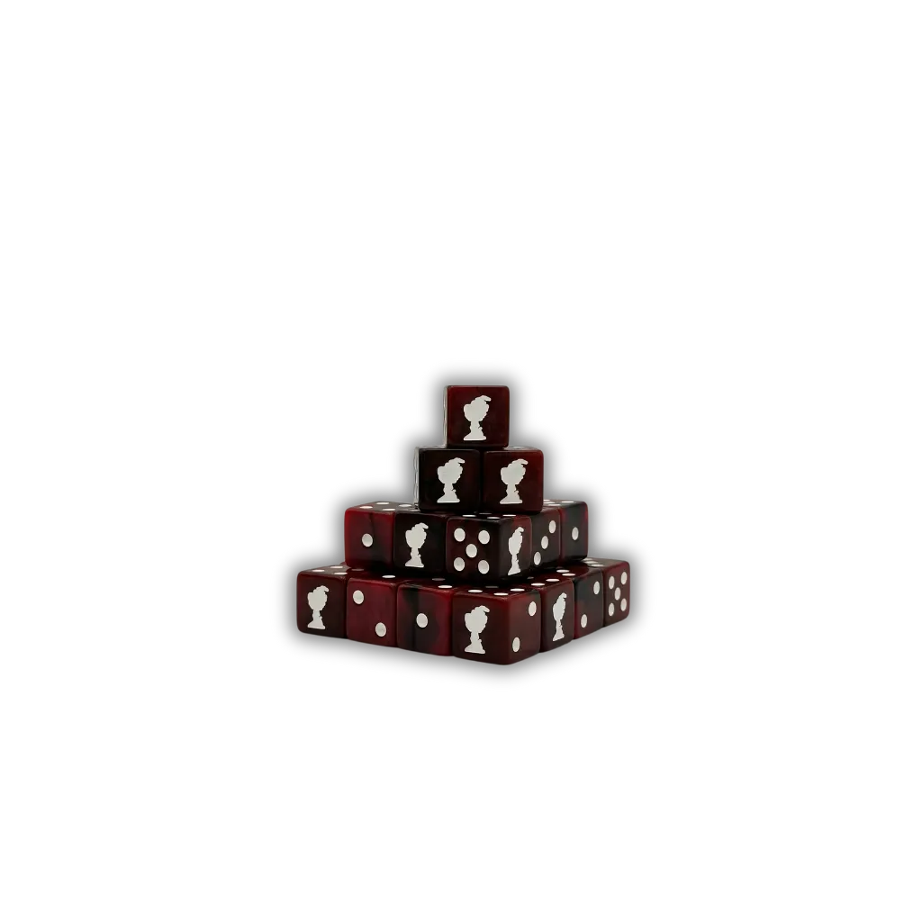 Bloody Chalice Dice 16mm Square (25 Stück)-Baron of Dice-Radaddel