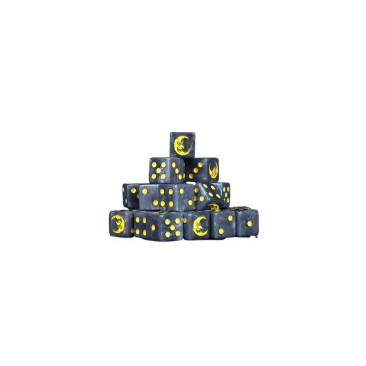 Black Moon Square 16mm (25 Stück)-Baron of Dice-Radaddel