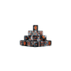 Day of the Dead Orange Coffin Dice 16mm Square (25 Stück)-Baron of Dice-Radaddel