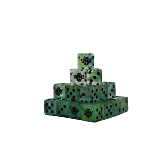 Day of the Dead Scarab Dice 16mm Square (25 Stück)-Baron of Dice-Radaddel