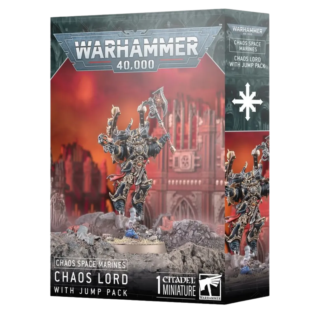 Chaos Space Marines: Chaos Lord with Jump Pack-Games Workshop-Radaddel