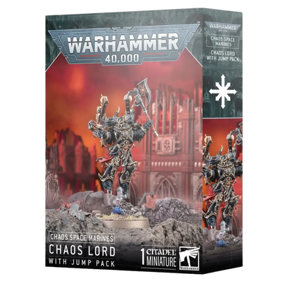 Chaos Space Marines: Chaos Lord with Jump Pack-Games Workshop-Radaddel
