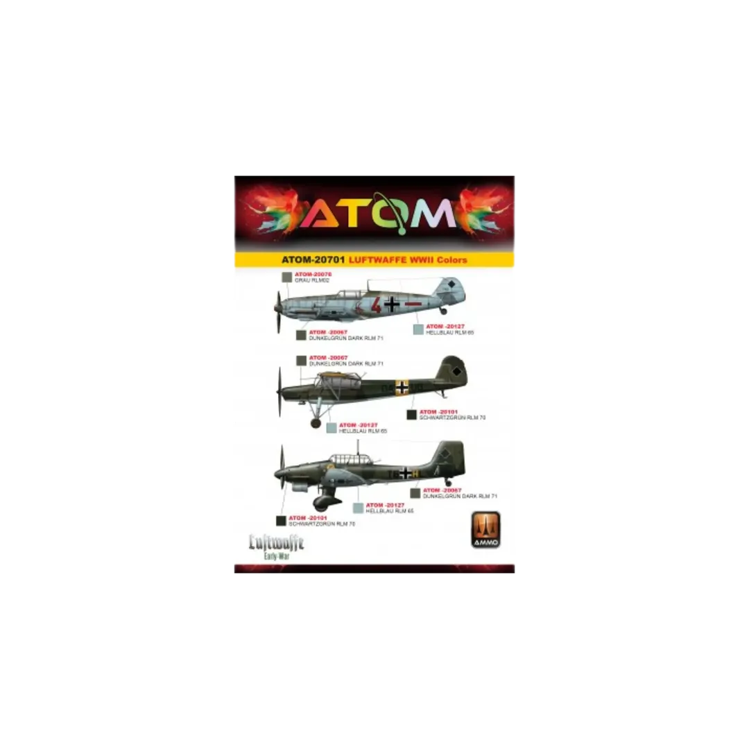 ATOM Luftwaffe WWII Colors-Mig Jimenez-Radaddel