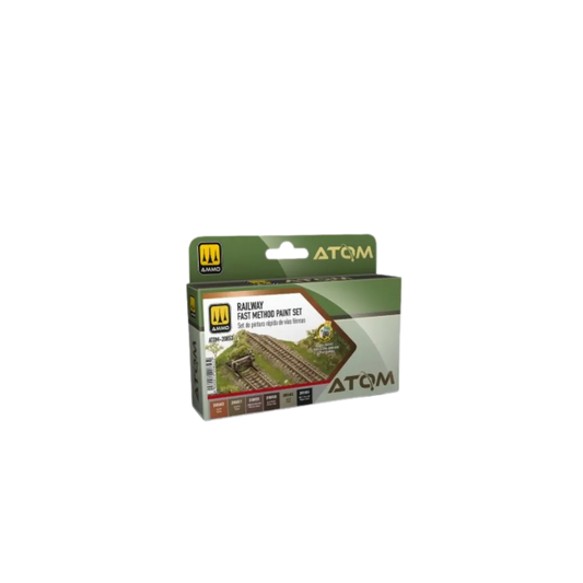 ATOM Railway Fast Method paint Set-Mig Jimenez-Radaddel