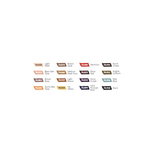 Model Color: Face & Skin Tones-Vallejo-Radaddel