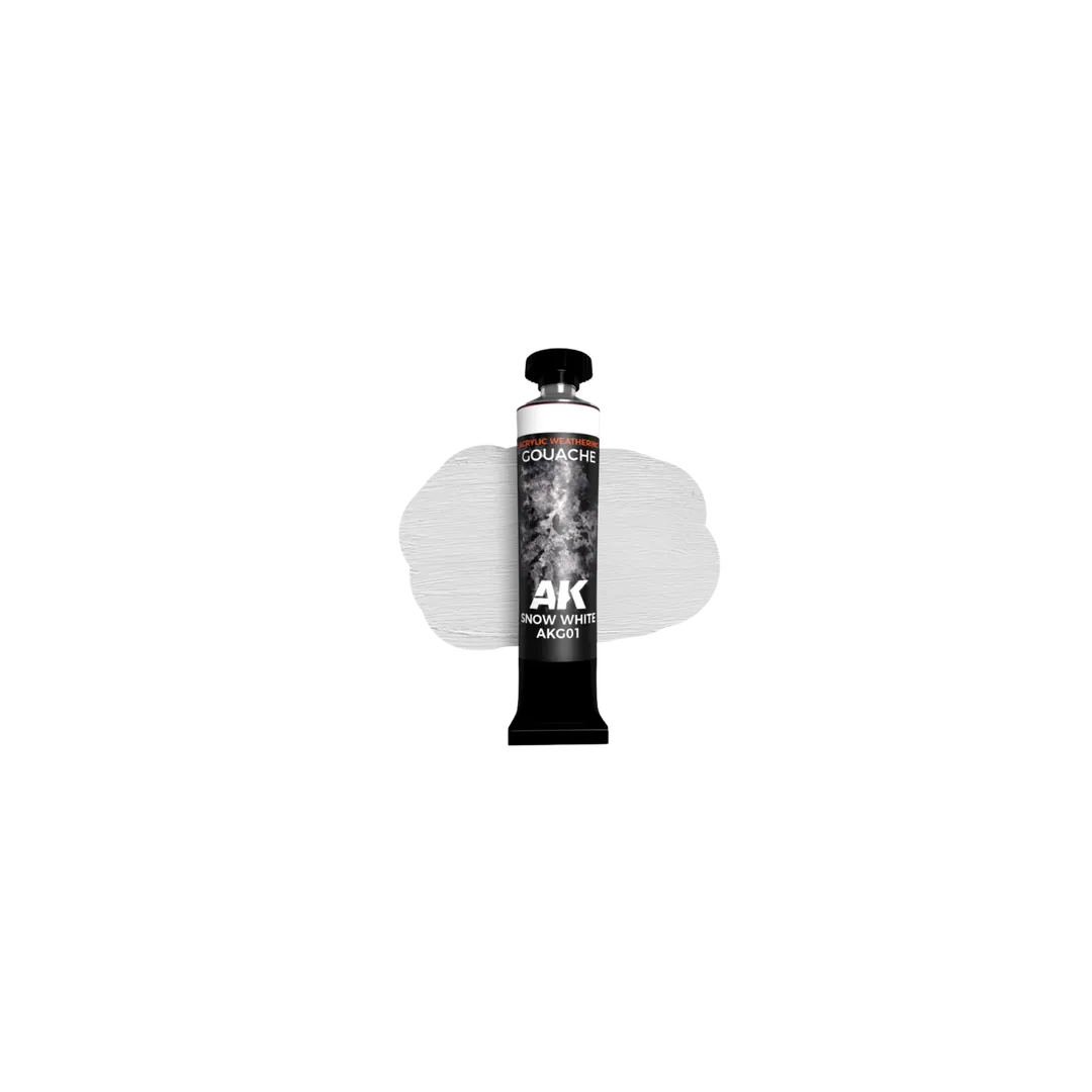 AK Gouache Snow White 20 ml-AK-Interactive-Radaddel