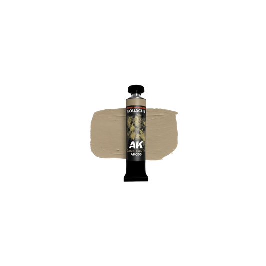 AK Gouache Dark Earth 20 ml-AK-Interactive-Radaddel