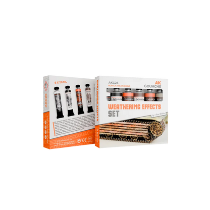 AK Gouaches Weatherings Effects Set-AK-Interactive-Radaddel