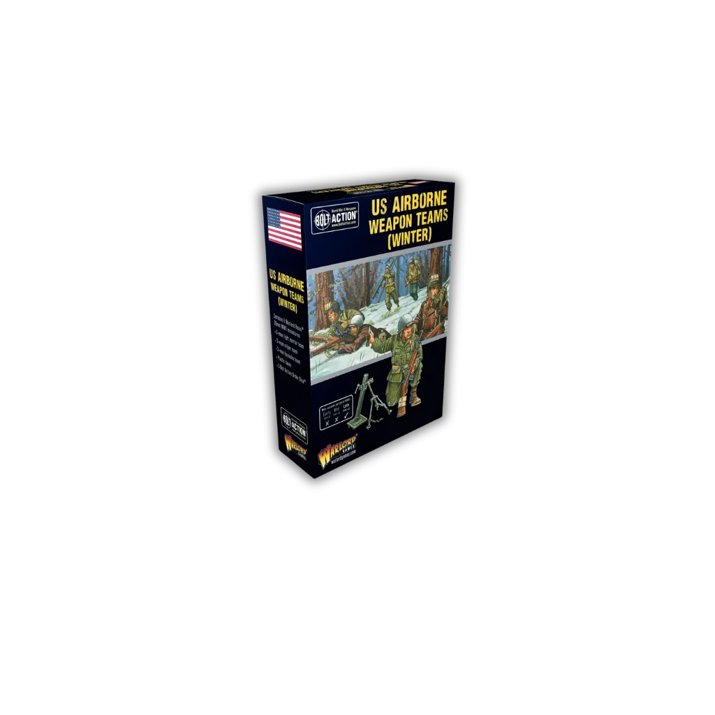 US Airborne (Winter) Weapons Team-Warlord Games-Radaddel