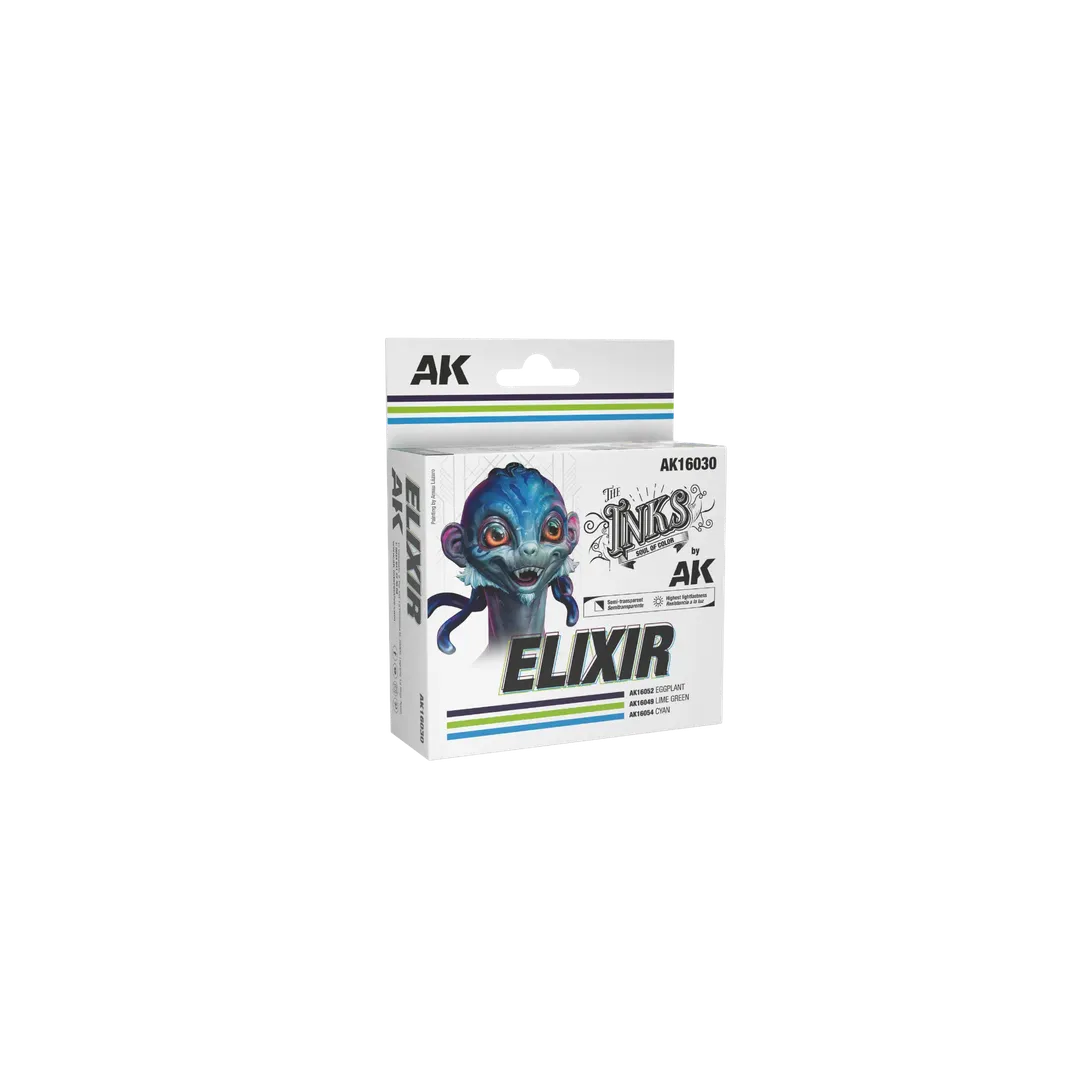 Elixir - Set 3 Jars (Inks)-AK-Interactive-Radaddel