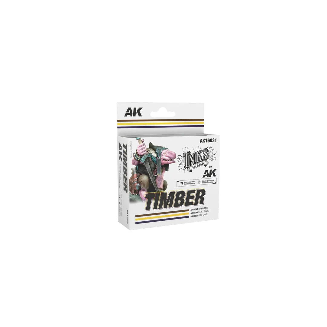 Timber - Set 3 Jars (Inks)-AK-Interactive-Radaddel
