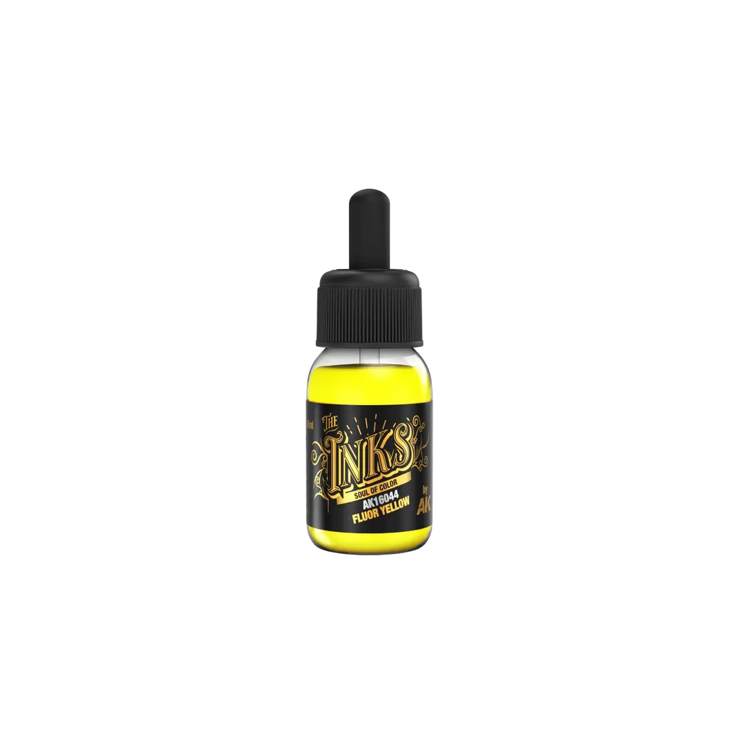 Fluor Yellow - The Inks 30ml-AK-Interactive-Radaddel