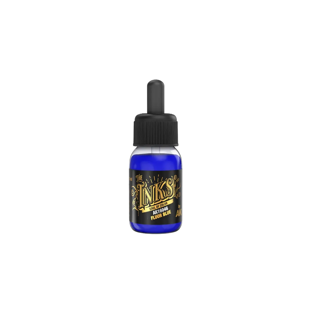 Fluor Blue - The Inks 30ml-AK-Interactive-Radaddel