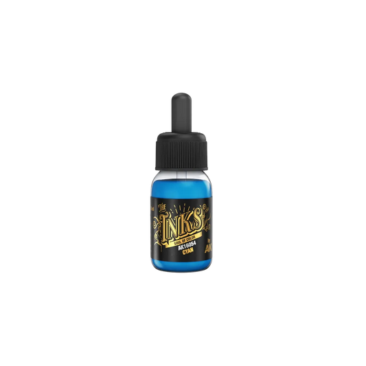 Cyan - The Inks 30ml-AK-Interactive-Radaddel