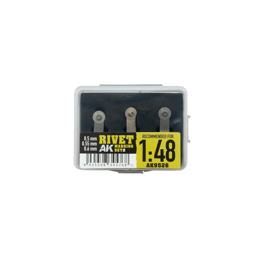 Rivet Marking Set 2_1:48 (Disk-S-Set2)-AK-Interactive-Radaddel