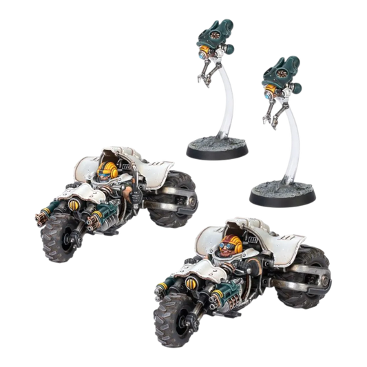 Necromunda: Ironhead Squat Svenotar Scout Trikes-Games Workshop-Radaddel