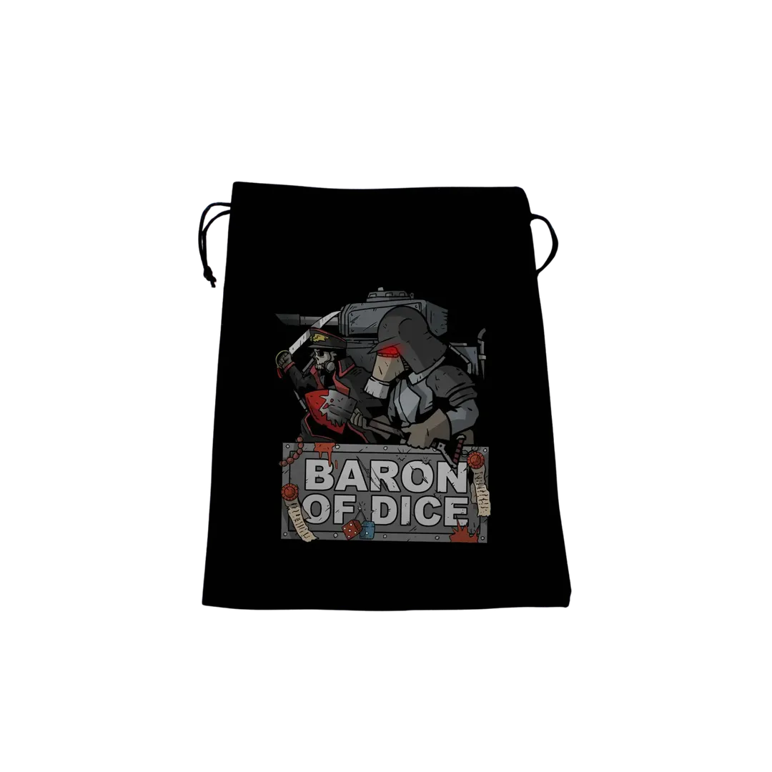 Premium Black Dice Bag - Shovels of War-Baron of Dice-Radaddel