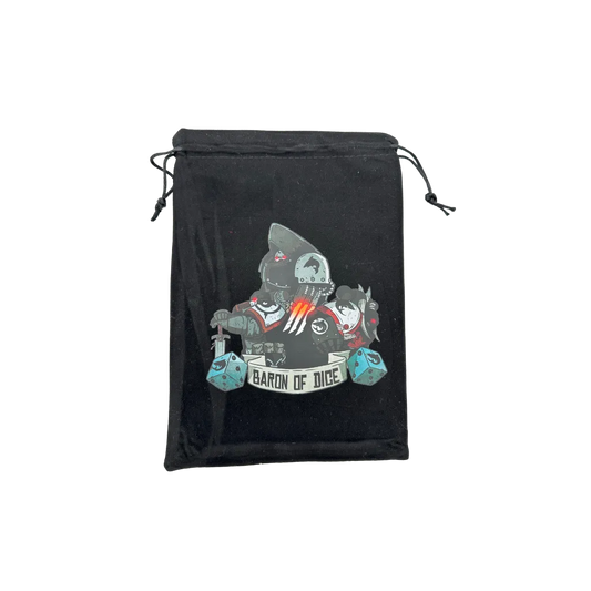 Premium Black Dice Bag - Space Sharks-Baron of Dice-Radaddel