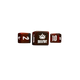 Artillery Red Chaos Dice Square (5 Stück)-Baron of Dice-Radaddel
