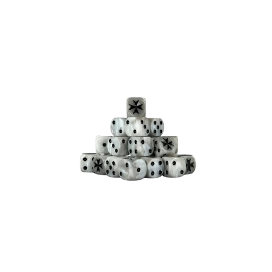 Knight Templars (OG, Black Inlay) Dice 16mm Round (25 Stück)-Baron of Dice-Radaddel