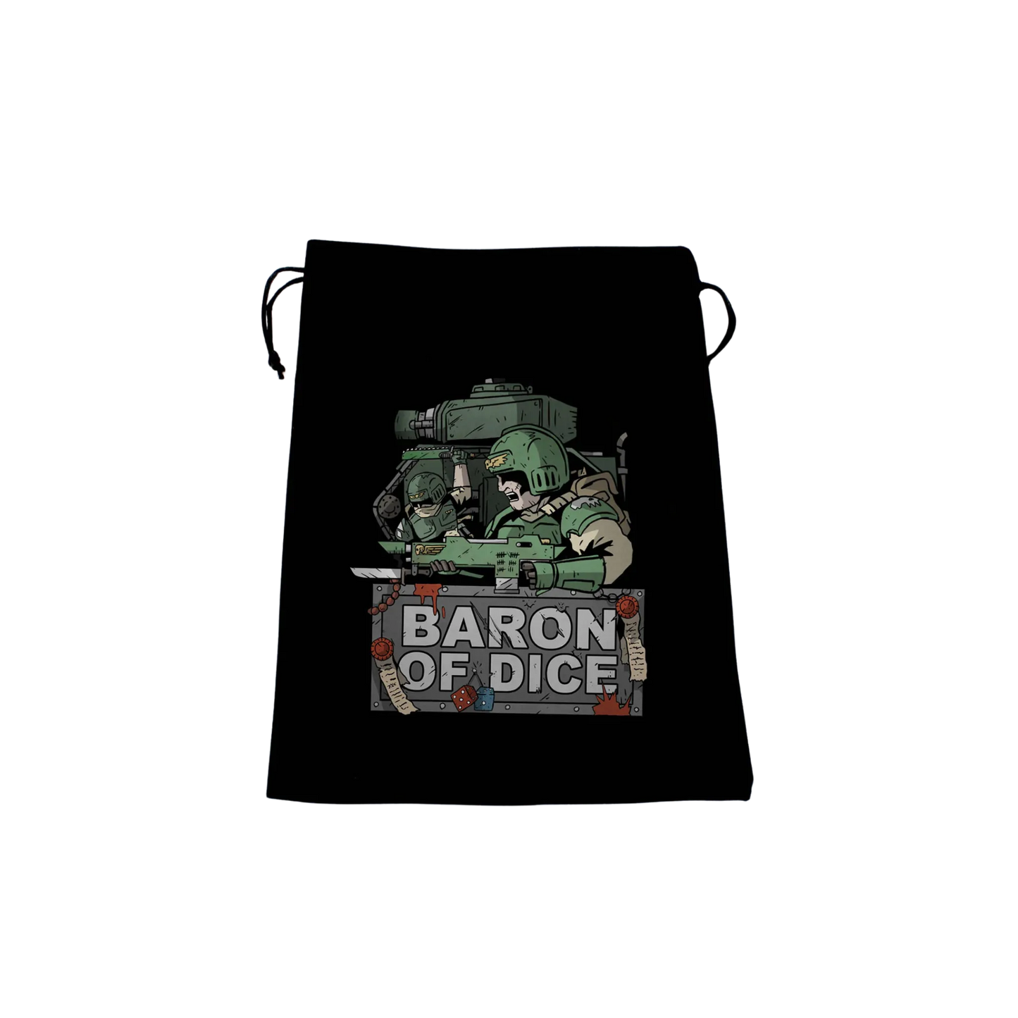 Premium Black Dice Bag - Final Stand-Baron of Dice-Radaddel