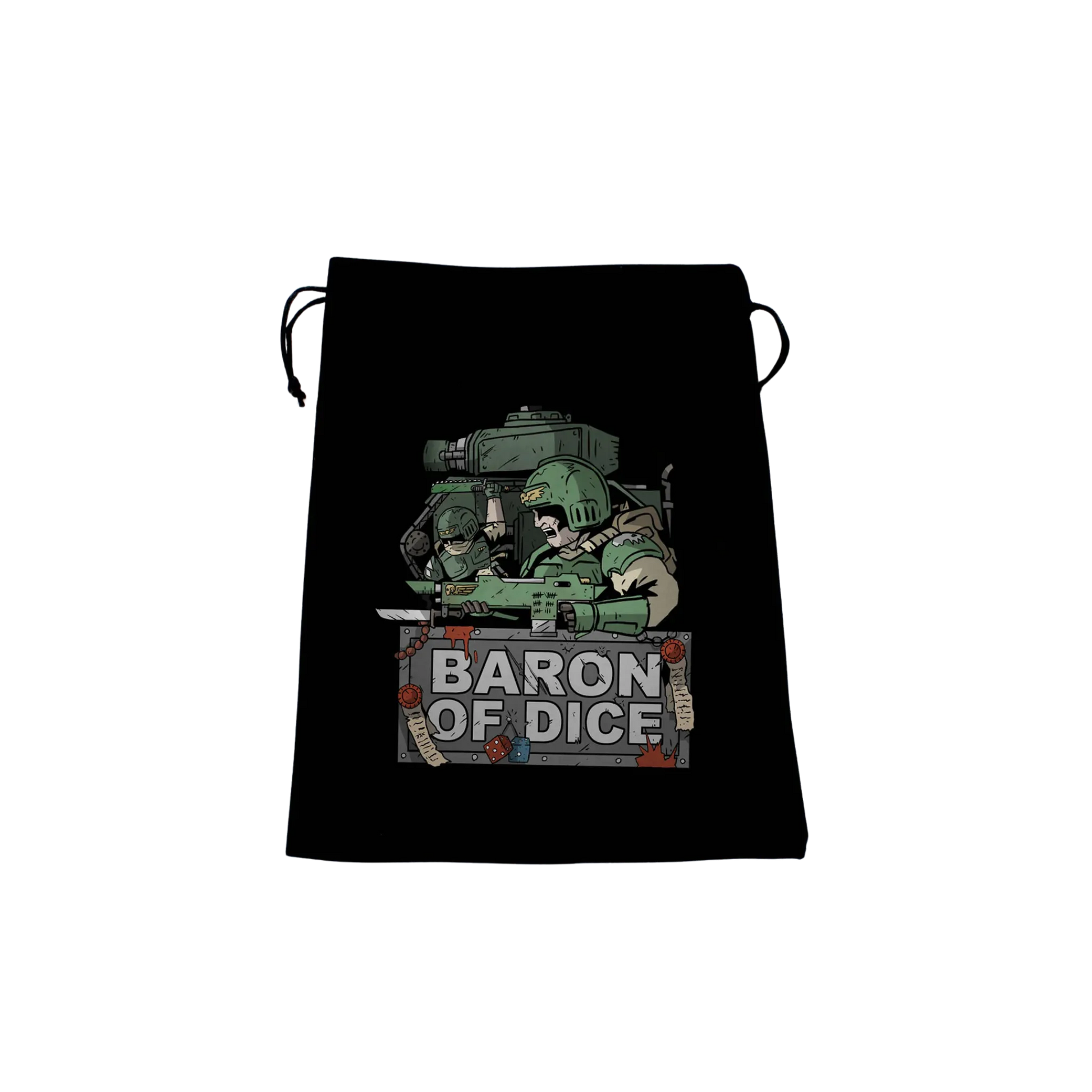 Premium Black Dice Bag - Final Stand-Baron of Dice-Radaddel