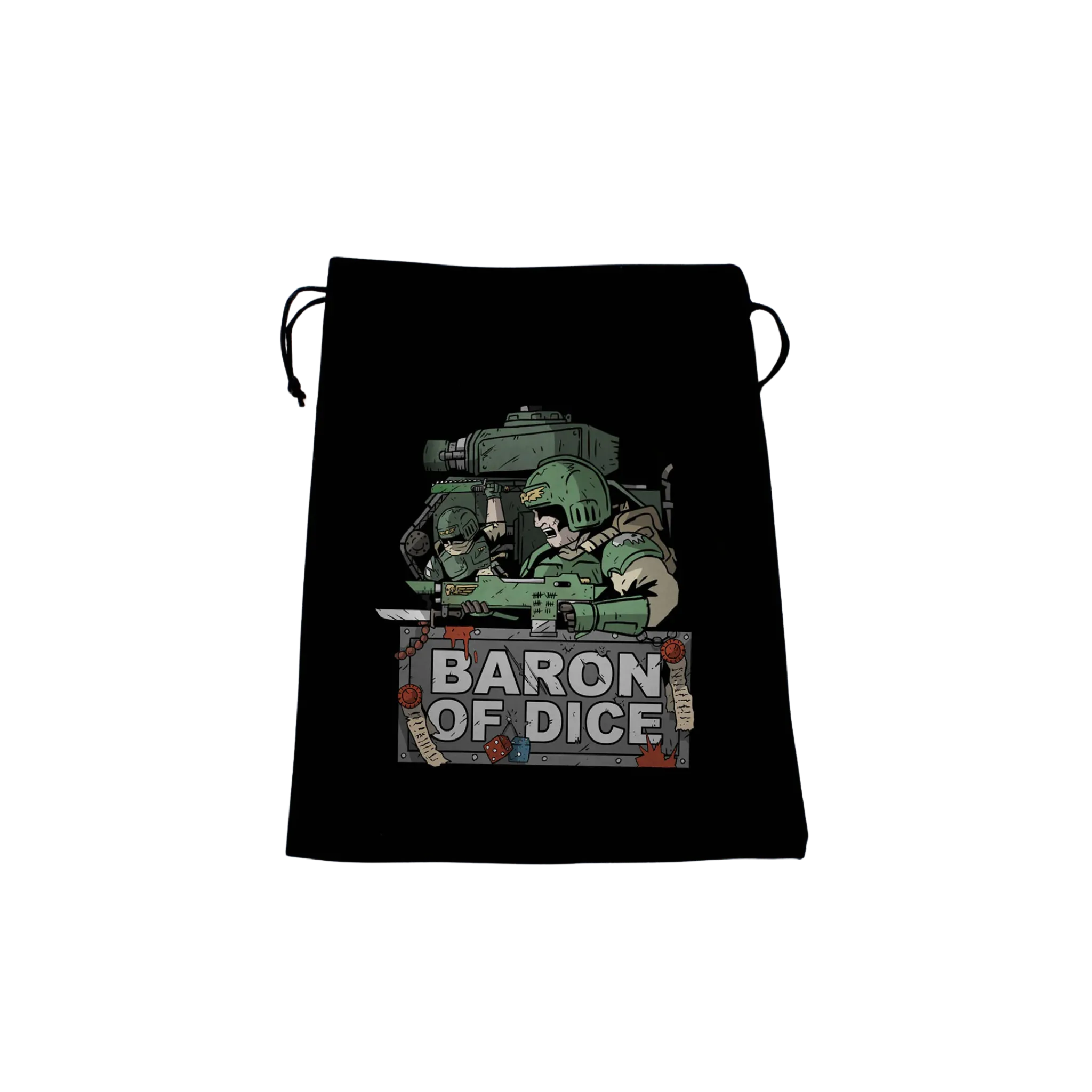 Premium Black Dice Bag - Final Stand-Baron of Dice-Radaddel
