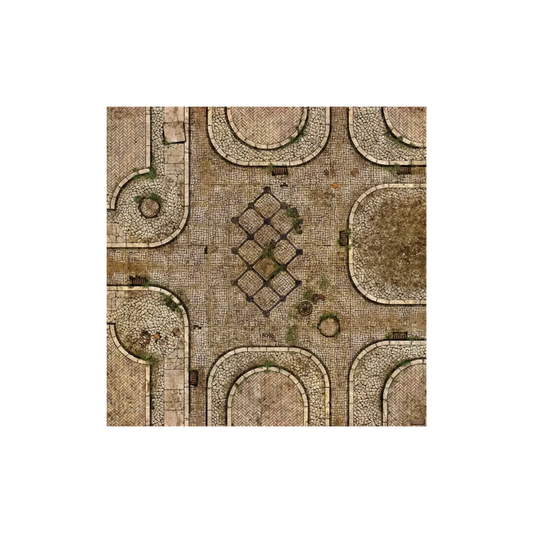 Neoprene Mat Gates of Menoth 48x48 / 122x122 cm-Playmats.eu-Radaddel