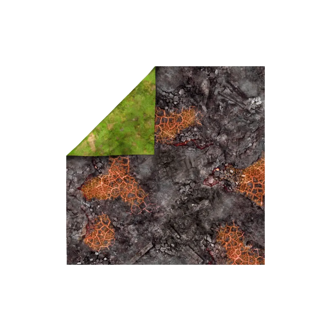 Neoprene Mat 2-sided Red Blight battlefield 48x48 / 122x122 cm-Playmats.eu-Radaddel