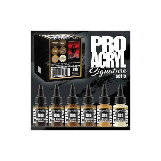 Pro Acryl Flameon Miniatures - 6 Paints (6x22ml)-Monument Hobbies-Radaddel