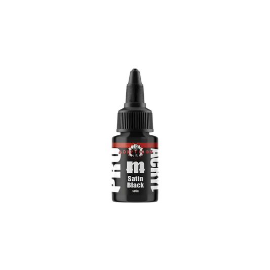 Pro Acryl Team Satin Black (22ml) - AdeptiCon Spray-Monument Hobbies-Radaddel