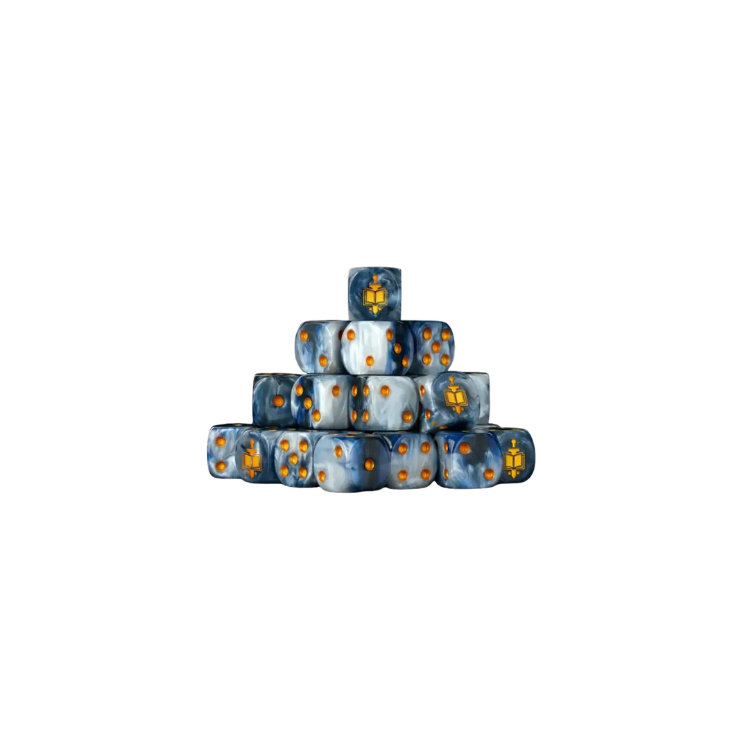 Warrior Knights Golden Tome Round 16mm (25 Stück)-Baron of Dice-Radaddel