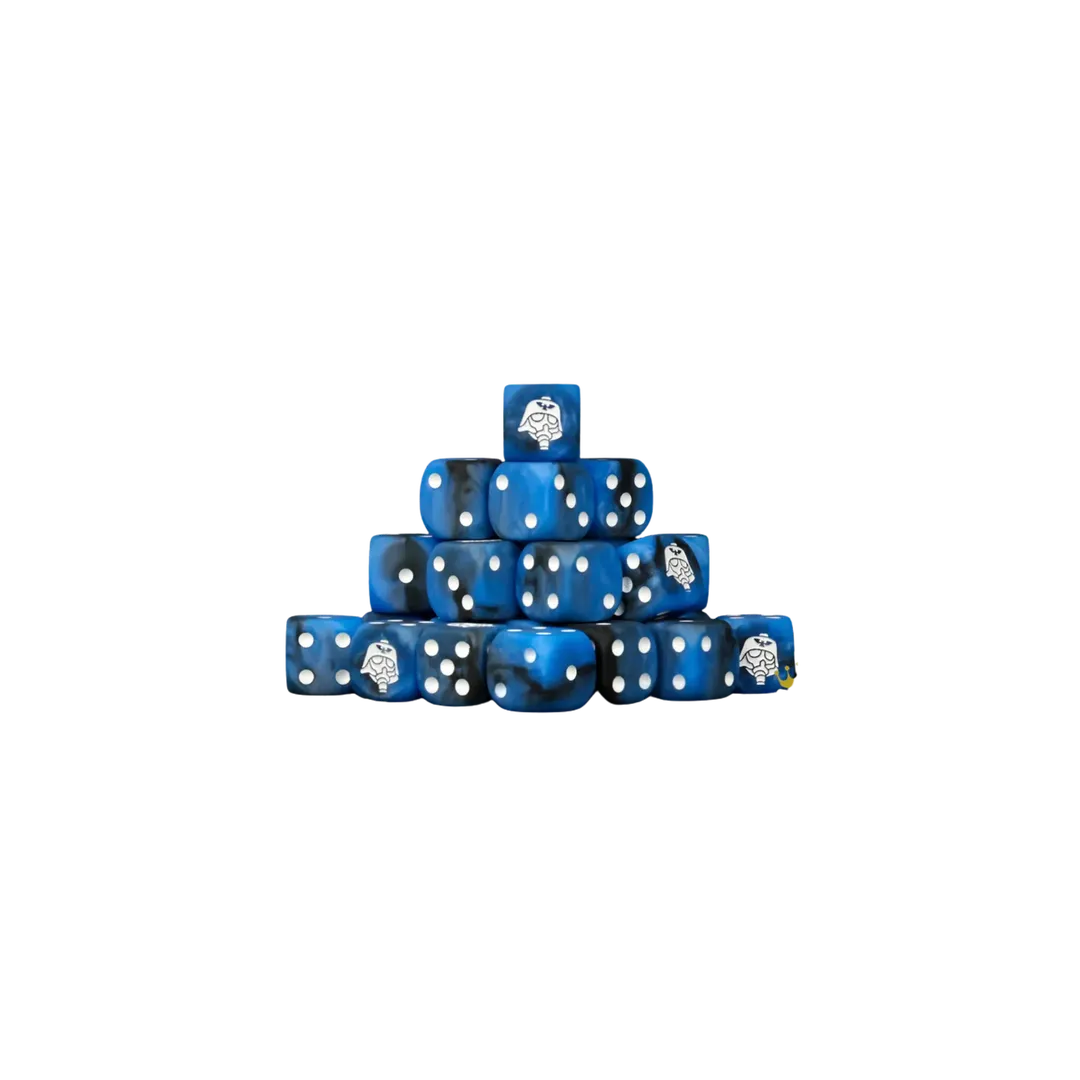 Kloned Corps Helmet Dice 16mm Round (25 Stück)-Baron of Dice-Radaddel