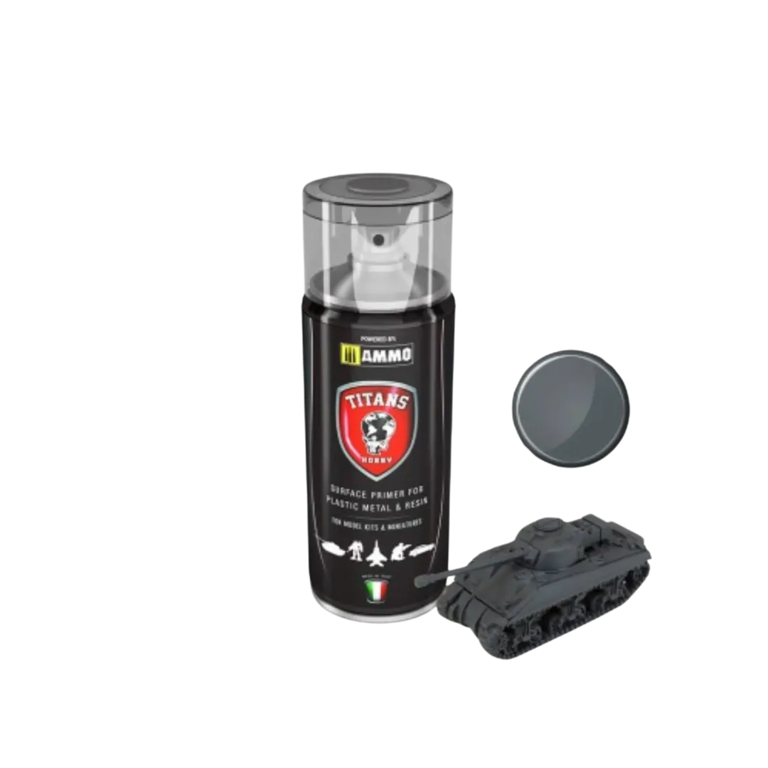 TITANS HOBBY Panzergrau Matt Primer (German Dark Grey)-Mig Jimenez-Radaddel