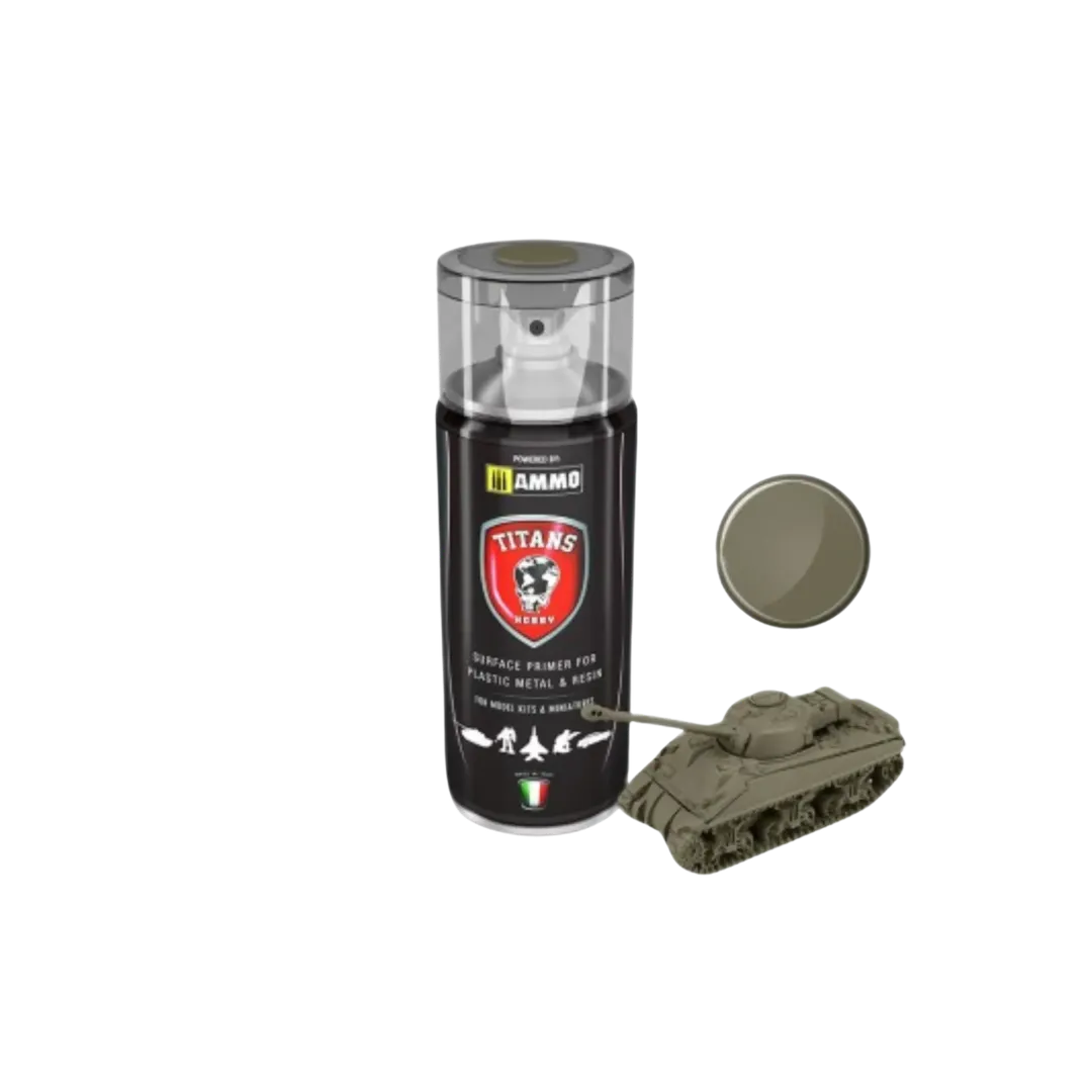 TITANS HOBBY U.S. Olive Drab Matt Primer-Mig Jimenez-Radaddel