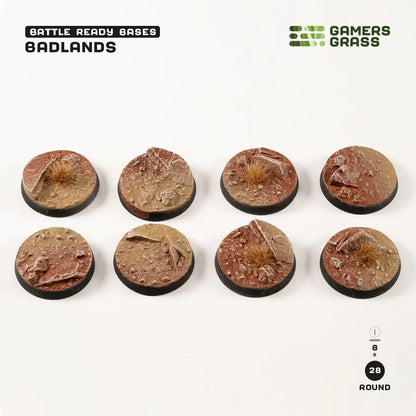 Badlands - Round 28mm (x8)-Gamers Grass-Radaddel