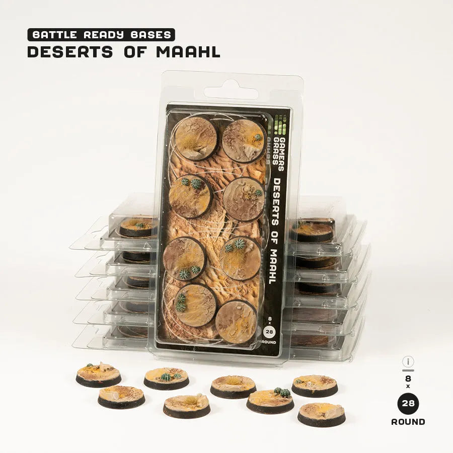 Deserts of Maahl - Round 28mm (x8)-Gamers Grass-Radaddel