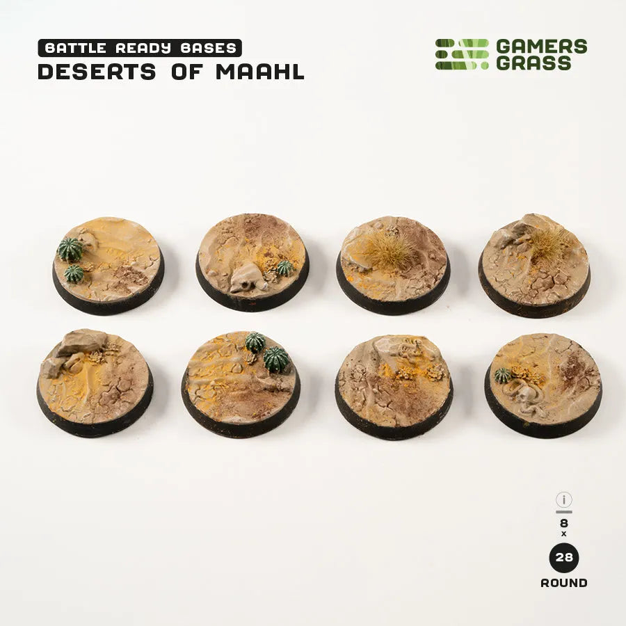 Deserts of Maahl - Round 28mm (x8)-Gamers Grass-Radaddel