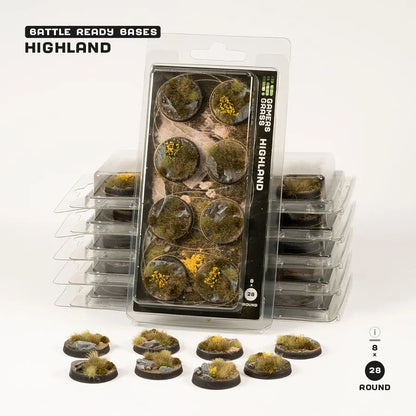 Highland - Round 28mm (x8)-Gamers Grass-Radaddel