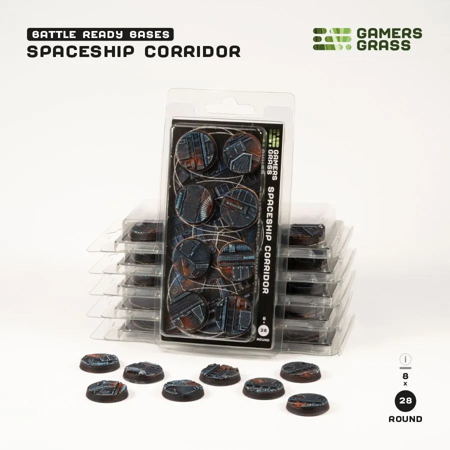 Spaceship Corridor - Round 28mm (x8)-Gamers Grass-Radaddel