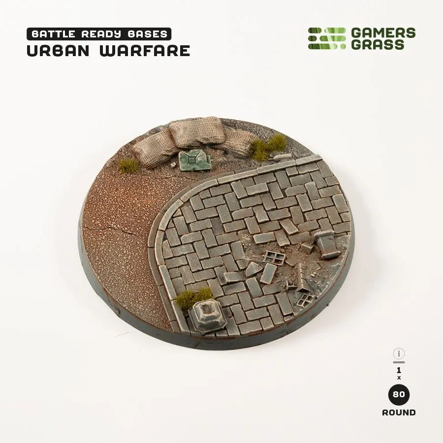 Urban Warfare - Round 80mm (x1)-Gamers Grass-Radaddel